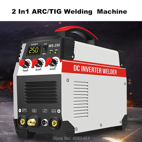 Máquina de soldadura eléctrica 2 en 1 ARC/TIG IGBT, soldadores para trabajo de soldadura, herramientas eléctricas de trabajo de 220V, 250A, MMA ► Foto 1/5