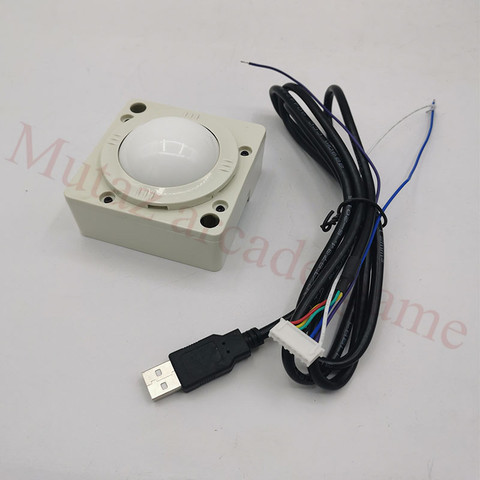 Conector USB de Trackball Arcade sin LED, Bola de seguimiento iluminada de 2 