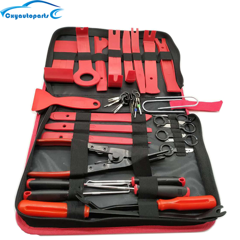 Kit de herramientas de mano de la palanca de desmontaje herramienta Panel con Clip de puerta Interior Trim tablero herramienta Auto herramienta de reparación de apertura de ► Foto 1/6