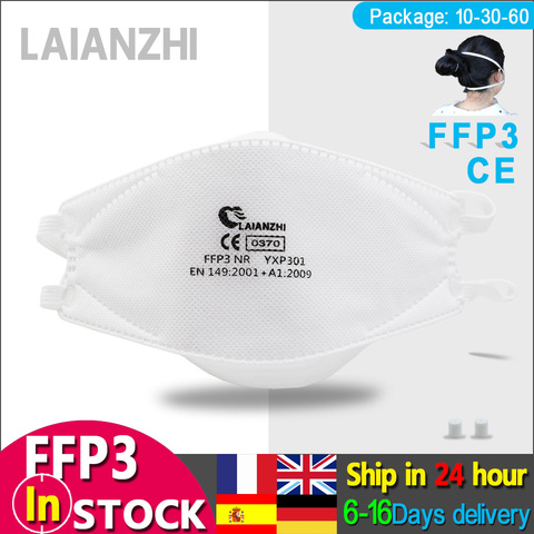 LAIANZHI-mascarilla facial FFP3 de pez, máscara protectora pm2.5, máscara higiénica deportiva, respirador, entrega rápida ► Foto 1/6