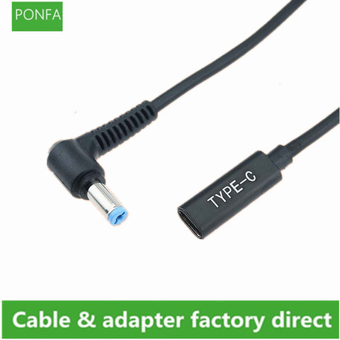 Fuente de alimentación de 5,5x1,7mm CC conector de clavija Cable conversor 19V USB tipo C PD Cable de carga para Acer Aspire Laptop Adapter ► Foto 1/5