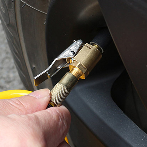 Adaptador de bomba de coche, compresor automático, kit de neumático de rueda de ajuste, inflador de plato de aire, válvula de bomba de aire, adaptador de abrazadera para bomba automática ► Foto 1/6