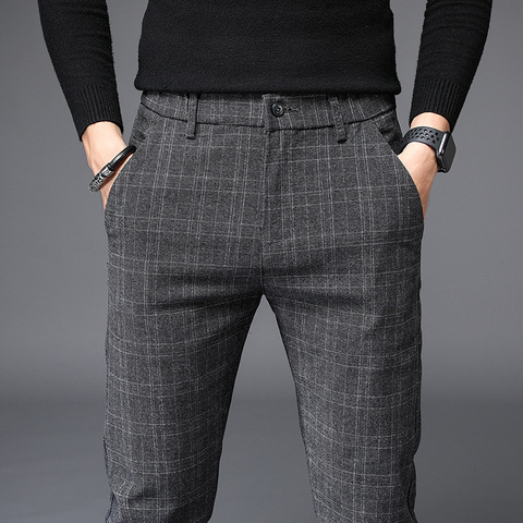 Pantalones elásticos para hombre, pantalón de negocios de alta calidad, talla 28-36 38, primavera y verano, novedad de 2022 ► Foto 1/6