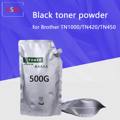 500G de polvo de tóner negro Compatible para hermano TN1000 TN1030 TN1050 TN1060 TN1070 tono HL-1110 1112 1202R impresora ► Foto 1/4