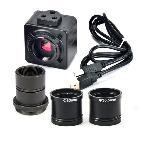 Microscopio Electrónico de 5.0MP, dispositivo ocular con USB 2,0, vídeo, CMOS, Cámara Industrial, con adaptador para captura de imagen ► Foto 1/6