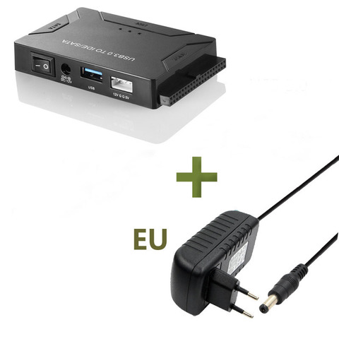 Convertidor USB 3,0 a IDE/SATA, Kit de adaptador de disco duro externo de transferencia Super 5gbps, Plug & Play, compatible con unidades de hasta 6TB ► Foto 1/6