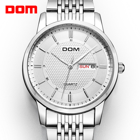 Relojes DOM de los hombres de moda marca de lujo para hombre correa de pulsera de los hombres de cuarzo de deportes relojes reloj masculino M-11D-7M ► Foto 1/6