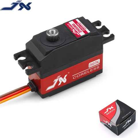 JX-servomotor sin núcleo para coche de control remoto, servomotor Digital de engranaje de Metal de 25g para coche de radiocontrol 450 500, helicóptero de ala fija ► Foto 1/6