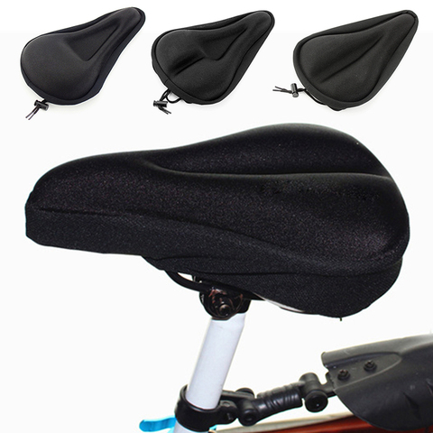 Funda de silicona suave 3D para asiento de bicicleta, asiento transpirable, grueso, para ciclismo de montaña ► Foto 1/6