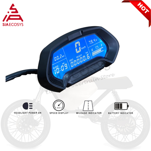 Velocímetro Digital programable para motocicleta eléctrica, CT-22 Universal de 48V, 72V, 120V, con LCD ► Foto 1/5