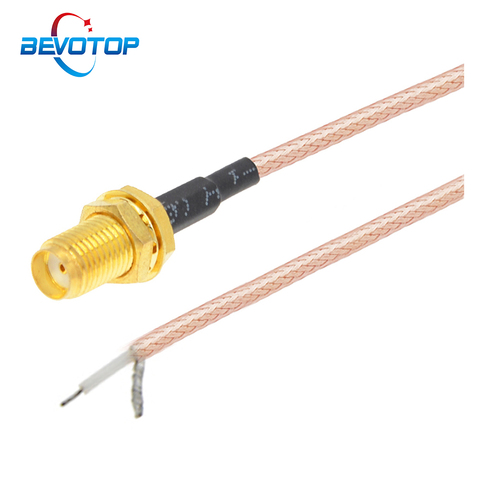 1 Uds Extremo único SMA hembra a PCB soldadura flexible RG316 Cable para WIFI Router inalámbrico GPS GPRS de baja pérdida Jack macho conector de Cable ► Foto 1/6