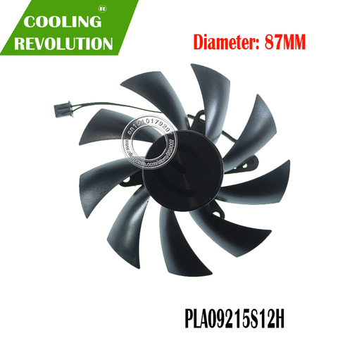 Gráficos Fan PLA09215S12H DC12V 0.55A 2PIN para EVGA GEFORCE GTX 750 Ti SC MINI ideo ventilador de enfriamiento de la tarjeta gráfica ► Foto 1/2