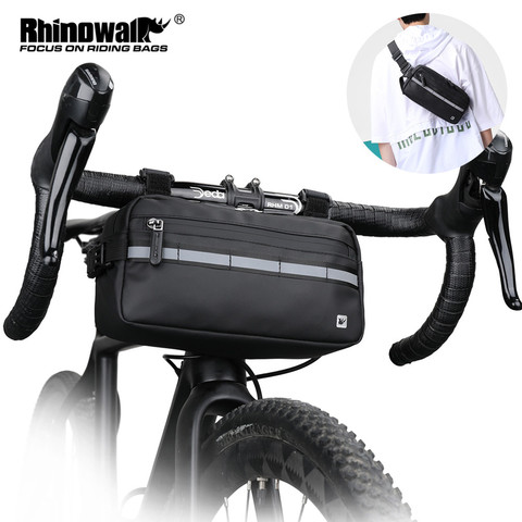 Rhinowalk-Bolso para manillar de bicicleta, multifunción, resistente al agua, bolso de hombro portátil, accesorio para bicicleta, 2022 ► Foto 1/6