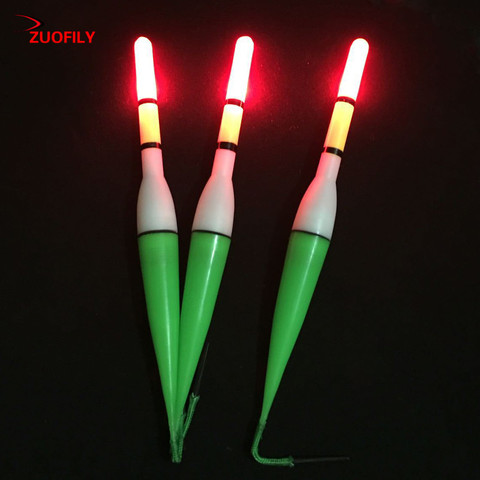Flotador de pesca eléctrico con luz LED + batería, aparejos de pesca flotante de agua profunda, Bobber, equipo de pesca con electrones, 1 Uds. ► Foto 1/6