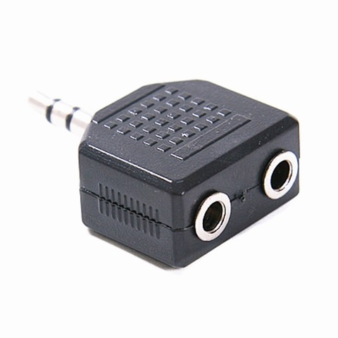 Conector macho estéreo de 3,5mm a 2x3,5mm conector hembra divisor adaptador de Audio para altavoces auriculares 3,5 Cable AUX accesorios adaptadores ► Foto 1/4