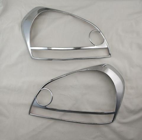 ¡2 piezas! Boquilla de plástico ABS para una lámpara con marco de metal de rayas cromadas para hyundai Tucson 2006 2007, 2008, 2009 acc ► Foto 1/3