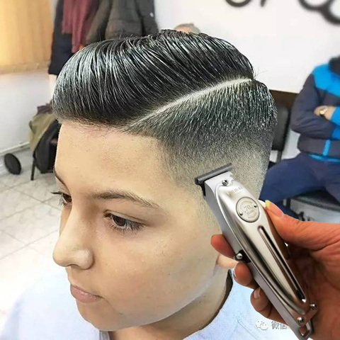 Kemei 1949-cortadora de pelo profesional para hombre, cortador de pelo inalámbrico eléctrico de Metal, hoja en T de 0mm, máquina de corte de pelo con acabado de hoja en T ► Foto 1/6