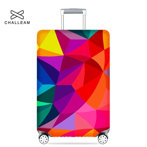 Cubierta protectora de equipaje geométrica elástica gruesa, cubierta de carrito de moda para maleta, maletines de viaje, 273 ► Foto 1/6