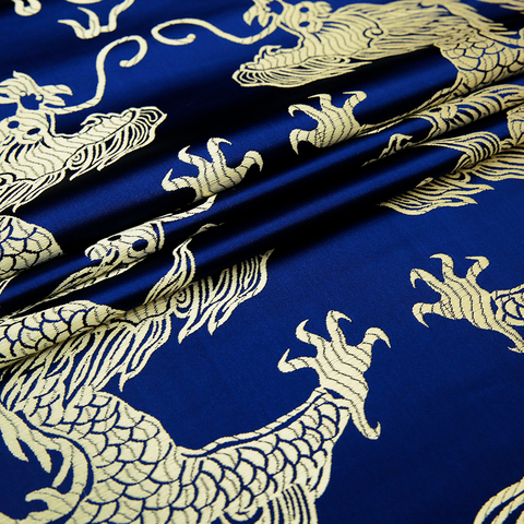 Del Dragón brocado patrón jacquard material de telas para costura de cheongsam kimono ropa de tela ► Foto 1/6