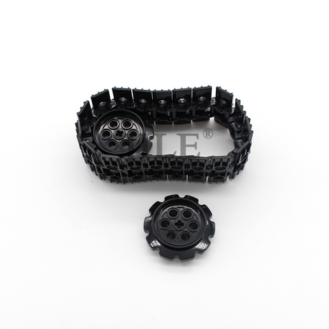 Juego de piezas de bloques de construcción mecánica Technic Link Tread ancho con dos agujeros de Pin 57518 9, piezas de bloques de construcción ► Foto 1/5