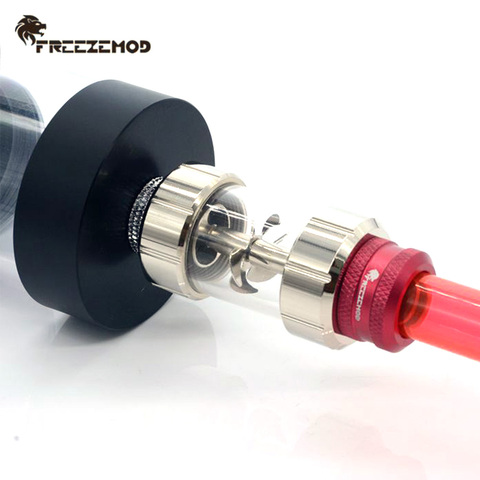 FREEZEMOD-Indicador de flujo de agua cilíndrico de Metal, impulsor industrial, medidor de flujo líquido, refrigerador de agua para modelado de flujo ► Foto 1/4