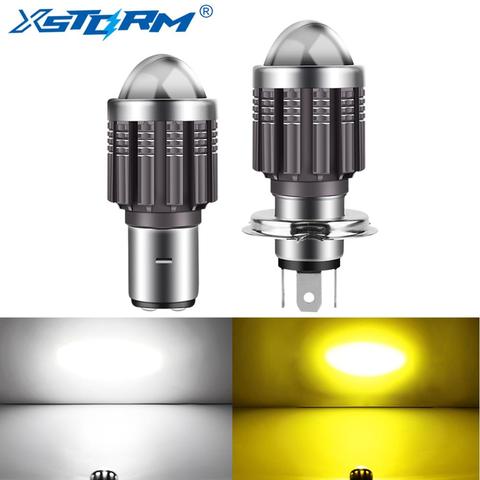 Bombilla LED H6 BA20D para faro delantero de Moto, luz antiniebla, CSP, 10000LM, 12V, accesorios para Motos, blanco, amarillo ► Foto 1/6