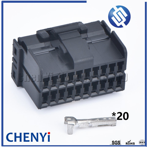 1 Set 20 Pin 174047-2 Auto vidrio levantador enchufe eléctrico regulador de ventana conjunto de conector para coche ► Foto 1/5