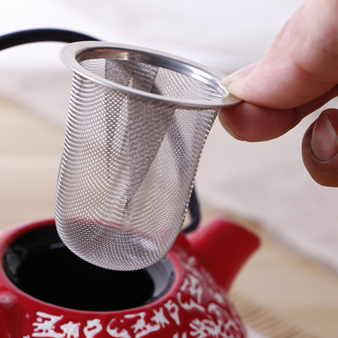 Infusor de té de malla de acero inoxidable reutilizable, colador de té, tetera, filtro de especias, accesorios de cocina ► Foto 1/6