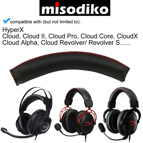 Misodiko, repuesto de diadema para HyperX Cloud I/ II Pro Core, CloudX, Cloud Silver, Alpha, Revolver/ Revolver S, auriculares para videojuegos ► Foto 1/6