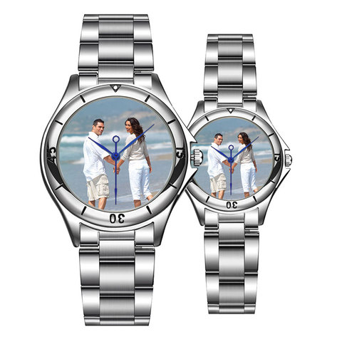 Reloj de pulsera CL055 con logotipo personalizado, reloj de pulsera con impresión fotográfica, personalizado, regalo único DIY para amantes ► Foto 1/6