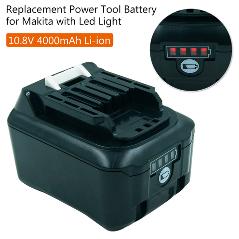 Para Makita 12V 10,8 V 4000mAh batería recargable de ión-litio BL1040 BL1041 BL1015 BL1020B DF031D TD110D CXT serie ► Foto 1/6