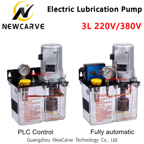 Bomba de lubricación completamente automática CNC 3L, bomba de aceite eléctrica PLC, inyector de grasa de aceite fino de 220V y 380V para máquina de inyección NEWCARVE ► Foto 1/3