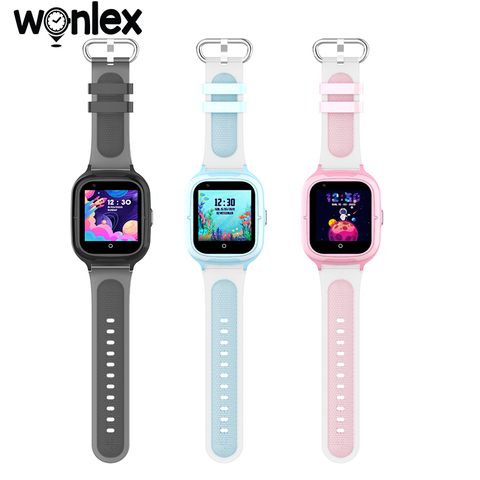 Wonlex-reloj inteligente KT23 para bebés, dispositivo antipérdida de emergencia, con cámara, relojes inteligentes con teléfono 4G, videollamada, Wifi, posición, antipérdida ► Foto 1/6