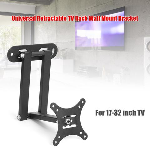 Soporte de montaje en pared Universal para TV, de 17 a 32 pulgadas, hoja de acero laminada en frío, soporte de TV con Monitor LED LCD ajustable multifunción ► Foto 1/6