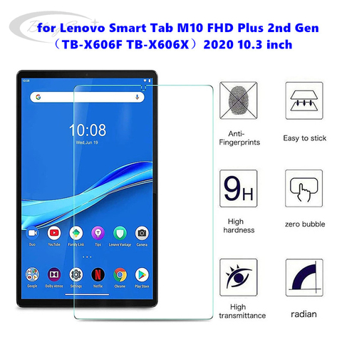 Vidrio Templado 9H para Lenovo Tab M10 Plus, 10,3 pulgadas, protección de pantalla para tableta M10 FHD Plus, 2ª generación, TB-X606F, TB-X606X ► Foto 1/6