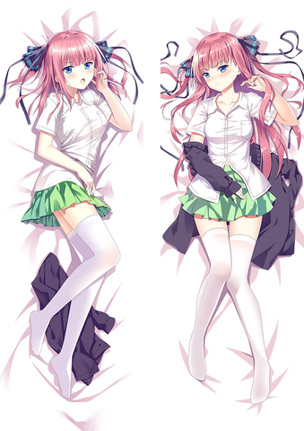 2022-Actualización de Junio Anime la quintaesencia de quintillizos Nakano Ichika almohada Dakimakura caso Nakano Nino funda de almohada grande ► Foto 1/6