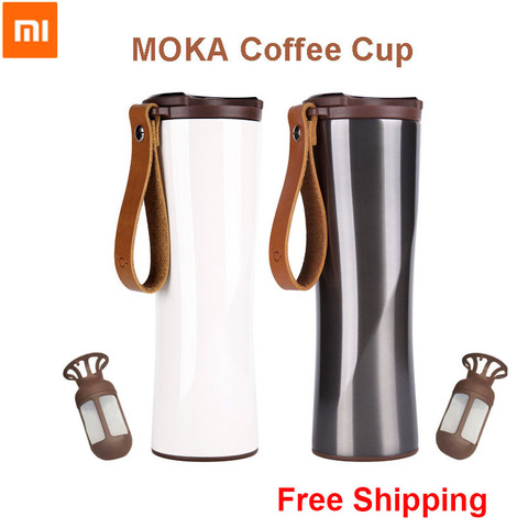 Xiaomi-taza de café inteligente Xiaomi Kiss fish Moka, botella de agua térmica al vacío, Control por aplicación, Sensor de temperatura sensible ► Foto 1/6