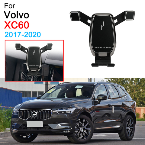 Soporte de teléfono móvil para coche, Clip de montaje de rejilla de ventilación para Volvo XC60, accesorios 2017, 2022, 2022, 2022 ► Foto 1/6