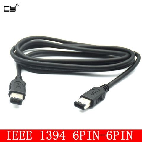 IEEE1394A Cable de datos Cable IEEE 1394 6 P 6 P 6 P-6 P 6 Pin a 6Pin Cámara Industrial Cable Firewire 400 Mbps 1,5 m ► Foto 1/6