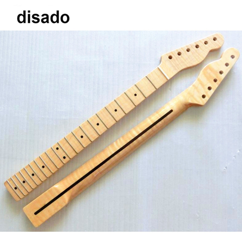 Disado 21 Frets one piece Tiger flame maple guitarra eléctrica cuello guitarra accesorios partes instrumentos musicales ► Foto 1/4