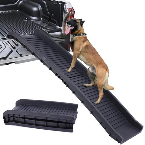 Escalones para perros, rampa para perros, escalera plegable ligera para camas altas, camiones, coches y SUV de más de 5kg ► Foto 1/6