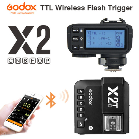 Godox X2T-C X2T-N X2T-S X2T-F X2T-O X2T-P TTL 1/8000s HSS transmisor de activación de Flash inalámbrico para Canon Nikon Sony Fuji Olympus ► Foto 1/6