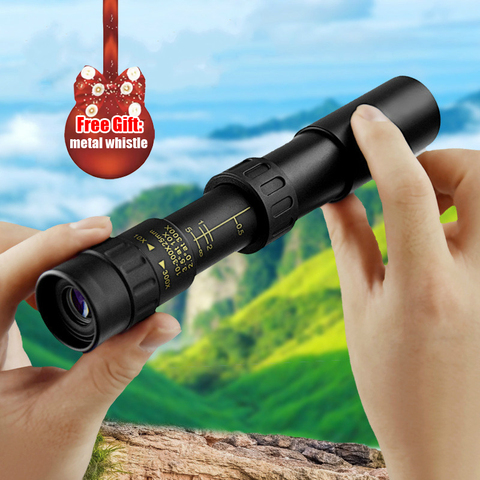 10-300x40mm telescopio Monocular Super Zoom Monocular ocular de calidad portátil binoculares de caza el alcance de la visión nocturna de Camping ► Foto 1/6