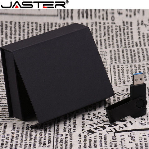 JASTER ODM-USB 2,0 giratorio, logotipo personalizado, OEM, negro/blanco, 4GB/128GB, versión memoria USB (artículos para Negocios) ► Foto 1/6