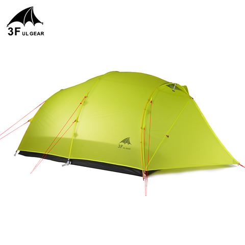 3F UL GEAR Qingkong 4 Persona 3-4 temporada 15D de la tienda de Camping al aire libre ultraligero de senderismo mochila caza impermeable QingKong4 ► Foto 1/5