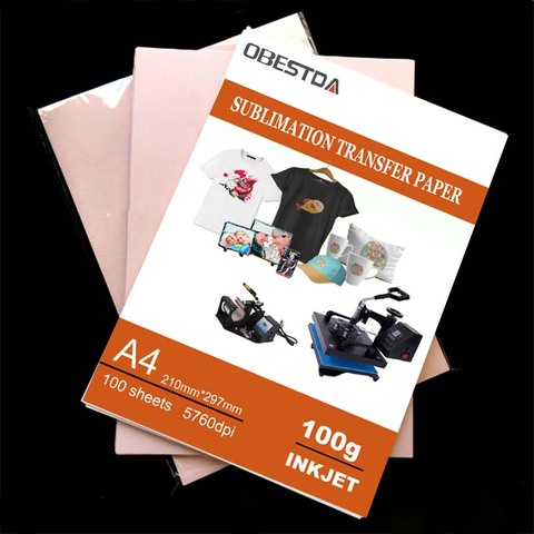 100gsm A3 A4 20/ 100 hojas por lote impresión de inyección de tinta sublimación Transferencia de Calor papel fotográfico ► Foto 1/6