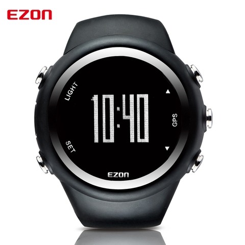 Reloj deportivo Digital para hombre, reloj para correr con Gps, cronómetro resistente al agua 50M EZON T031 ► Foto 1/6