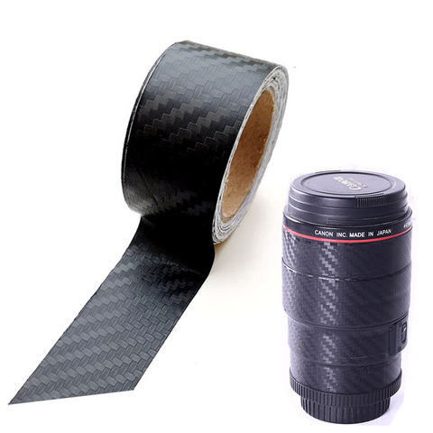 Pegatinas de fibra de carbono para cámara, película de protección de lente rugosa resistente a arañazos para todas las cámaras Canon, Nikon y Sony ► Foto 1/5