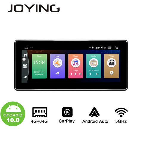 JOYING-Radio con GPS para coche, unidad principal con Android 10,0, 4GB de RAM y 64GB de ROM, universal, estéreo, pantalla IPS de 8,8 pulgadas/10,25 pulgadas, 1280x480, 4G, DSP ► Foto 1/6