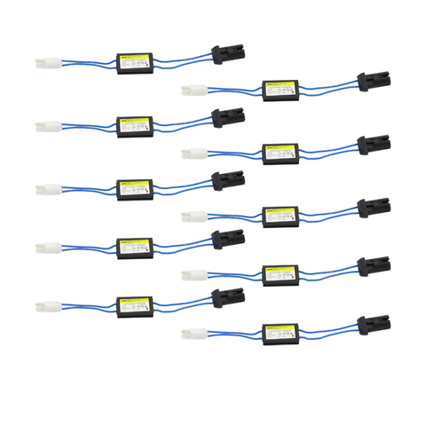 Resistencia de carga sin Error T10/T15 W5W 194, cableado, decodificador LED, adaptador cancelador de advertencia intermitente para luces de coche europeas, 10 Uds. ► Foto 1/6